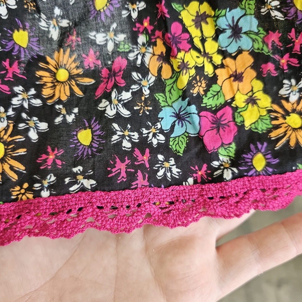 Steve Madden floral black dress size M - Picture 4 of 6